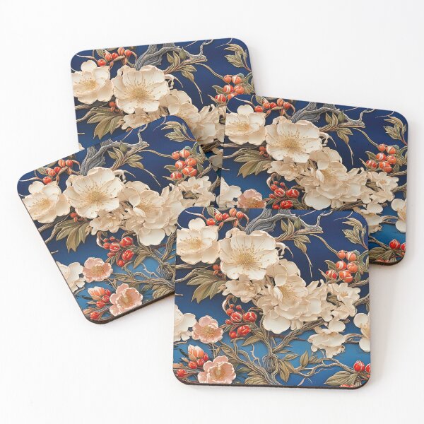 Item preview, Japanese Satsuma Ceramic Tile Design II: Floral Symphony in Satsuma Elegance designed and sold by stevepmp.