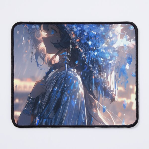 Item preview, Ethereal Anime Girl in Shimmering Raindrops designed and sold by Martin-Designs.