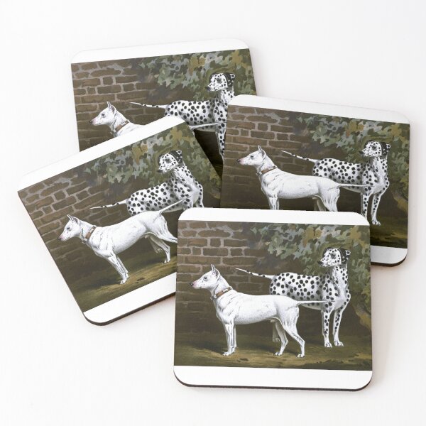 Item preview, Dalmation and Bull Terrier Vintage Chromolithograph Vero Shaw Dog Lover Gift designed and sold by ElegantTeaTime.