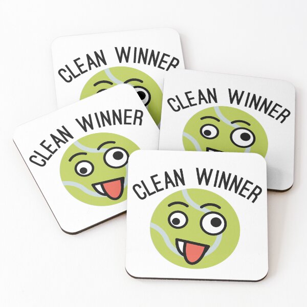 Item preview, Clean Winner Zany Face Emoji Tennis Ball designed and sold by Sports-Stickers.