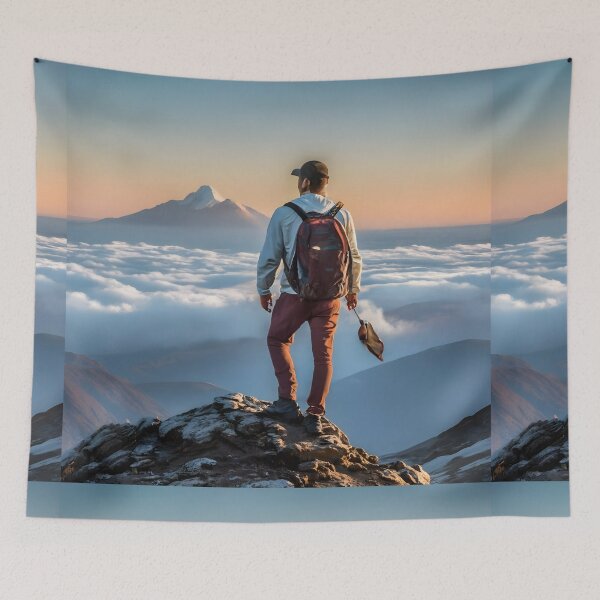 Item preview, wanderer above the sea of fog designed and sold by vaggleTown.