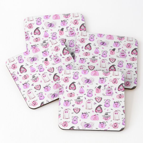 Item preview, Halloween Pumpkins in Costume - Pink and Purple designed and sold by Bluebellsart.