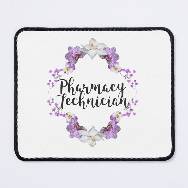 Item preview, Copy of Pharmacy Technician Purple Floral Design designed and sold by PharmDLight.