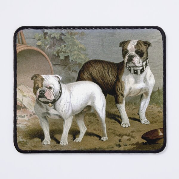 Item preview, Bulldogs Vintage Chromolithograph Vero Shaw Dog Lover Gift designed and sold by ElegantTeaTime.