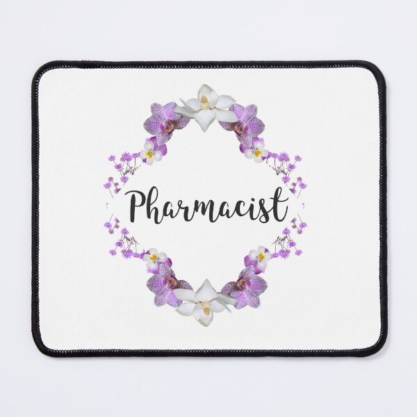 Item preview, Pharmacist Purple Floral Design designed and sold by PharmDLight.
