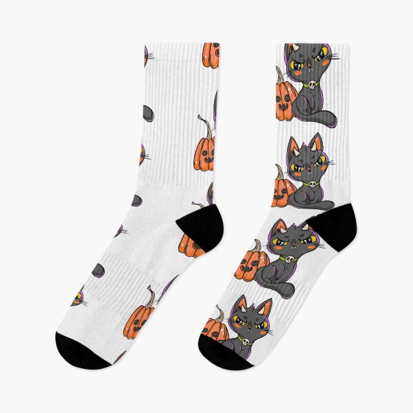Item preview, Halloween Kitty Cat with Pumpkin  designed and sold by TurtleShellShop.