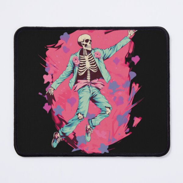 Item preview, dancing skeleton shirt - unique halloween decor designed and sold by TEEJAMBOREE.