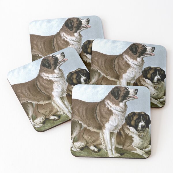 Item preview, St. Bernard Vintage Chromolithograph Vero Shaw Dog Lover Gift designed and sold by ElegantTeaTime.