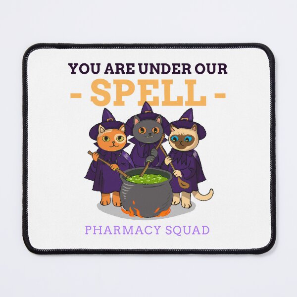 Item preview, Pharmacy Squad Halloween, Cats, Witches designed and sold by PharmDLight.