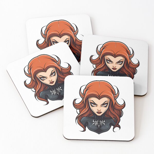 Item preview, Cartoon Style Black Widow Sticker Art Prints and More designed and sold by Kevin Lou.