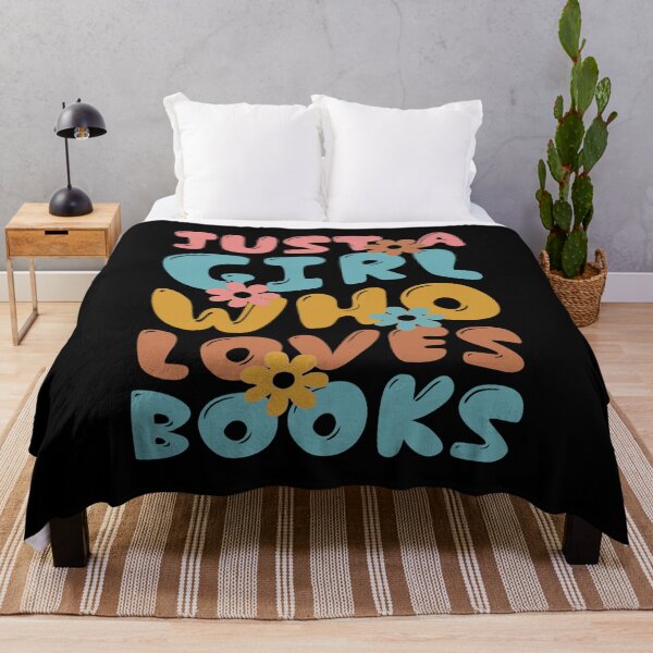Item preview, Just A Girl Who Loves Books Gifts For Bookworm designed and sold by DrawHandArt.
