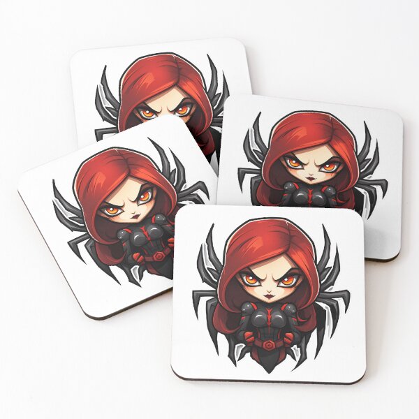 Item preview, Cartoon Style Black Widow Sticker Art Prints and More designed and sold by Kevin Lou.