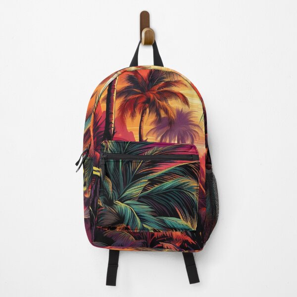 Item preview, colorful tropical palms print, designed and sold by dcrc.