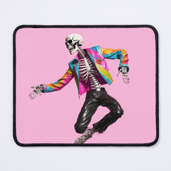 Item preview, dancing skeleton rainbow sticker designed and sold by TEEJAMBOREE.