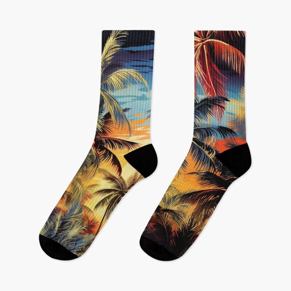 Item preview, colorful tropical palms print designed and sold by dcrc.