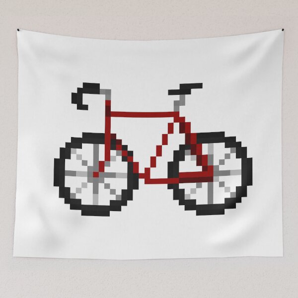 Item preview, pixelart - red road bicycle designed and sold by yorchnet.