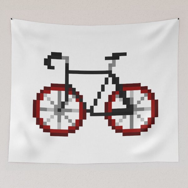 Item preview, pixelart - gray road bicycle designed and sold by yorchnet.
