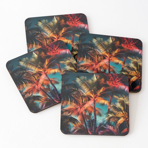 Item preview, colorful tropical palms print designed and sold by dcrc.