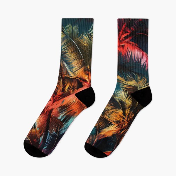 Item preview, colorful tropical palms print designed and sold by dcrc.