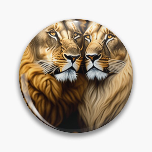 Item preview, Beautiful lion and lioness, The Lion Love designed and sold by 4SeasonsDesigns.