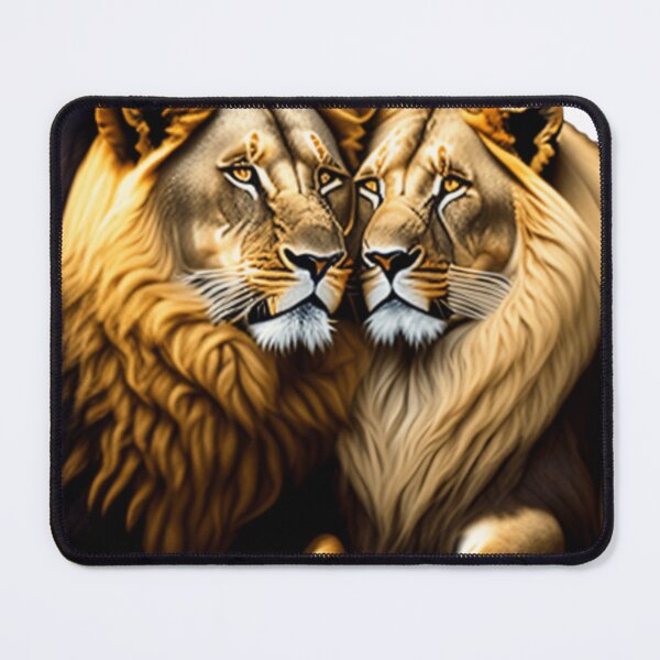 Item preview, Beautiful lion and lioness, The Lion Love designed and sold by 4SeasonsDesigns.