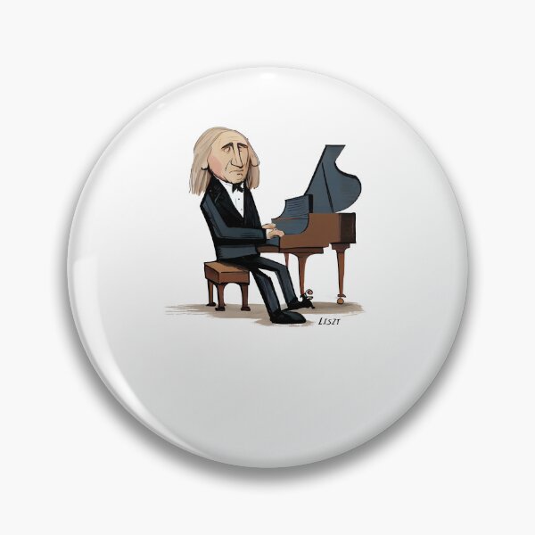 Item preview, Franz Liszt caricature designed and sold by holt-miramontes.