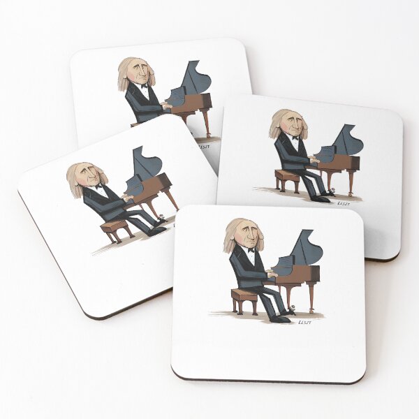Item preview, Franz Liszt caricature designed and sold by holt-miramontes.