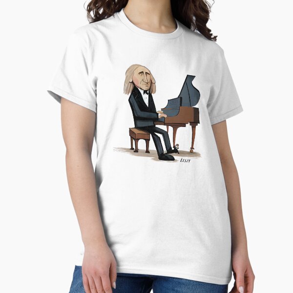Item preview, Franz Liszt caricature designed and sold by holt-miramontes.
