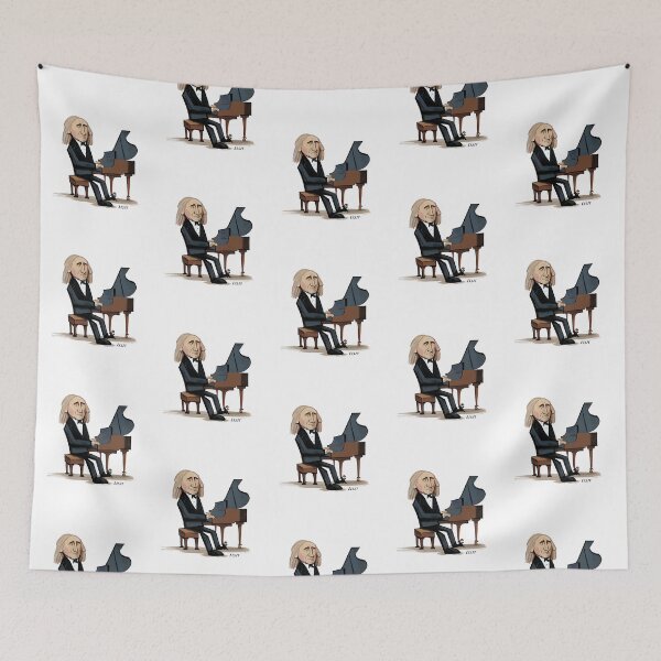 Item preview, Franz Liszt caricature designed and sold by holt-miramontes.