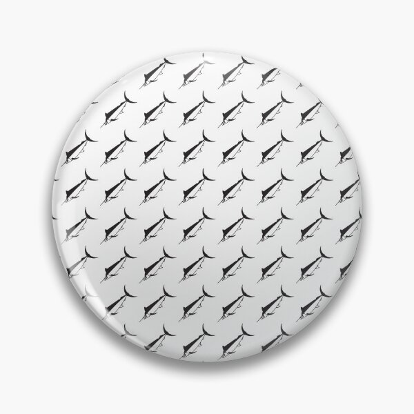 Item preview, Cute Black Marlin Fish in Black and White designed and sold by fruttidimare.