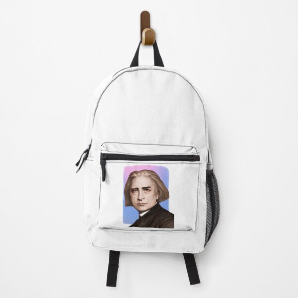Item preview, Hungarian composer Franz Liszt - purple pink illustration designed and sold by holt-miramontes.