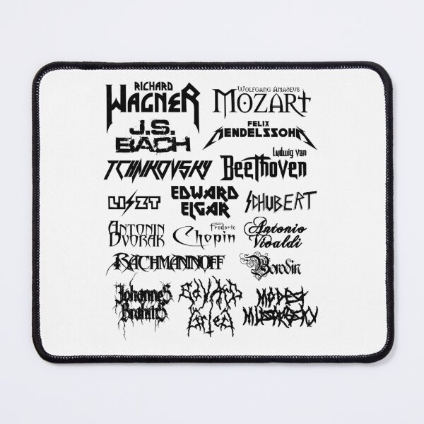 Item preview, Heavy Metal-style Classical Composers (Black) designed and sold by holt-miramontes.