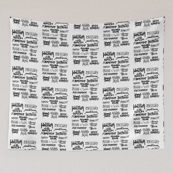 Item preview, Heavy Metal-style Classical Composers (Black) designed and sold by holt-miramontes.