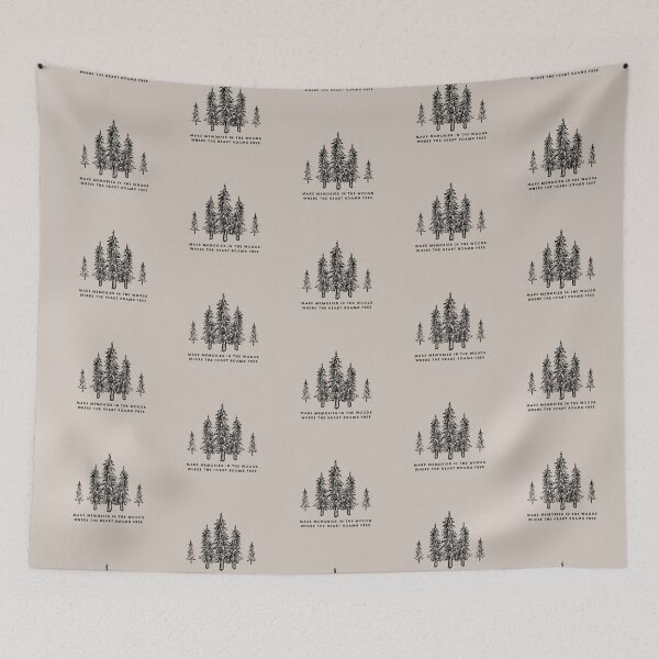 Item preview, Simple Forest Trees with Quote designed and sold by LittleCabinLife.