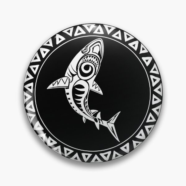 Item preview, Black & White Tribal Shark  designed and sold by CypressJunction.