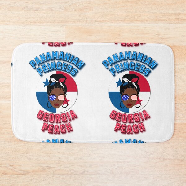 Item preview, Panamanian Princess Georgia Messy Bun Bandana Sunglasses Peach Flag designed and sold by FlorenciaBliss.
