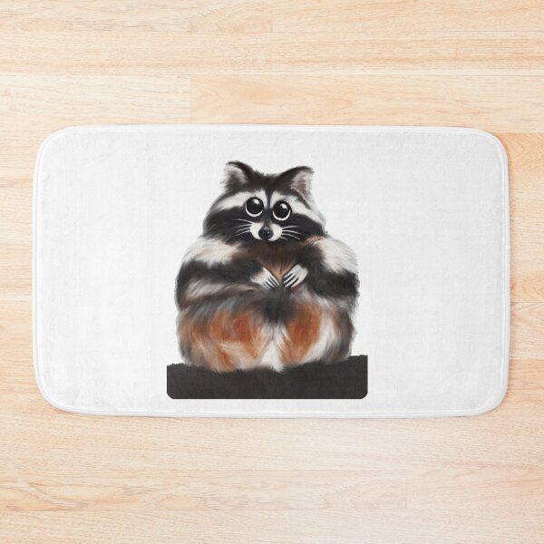 Item preview, Chubby Raccoon acrylic/digital painting designed and sold by Funsize-Art.