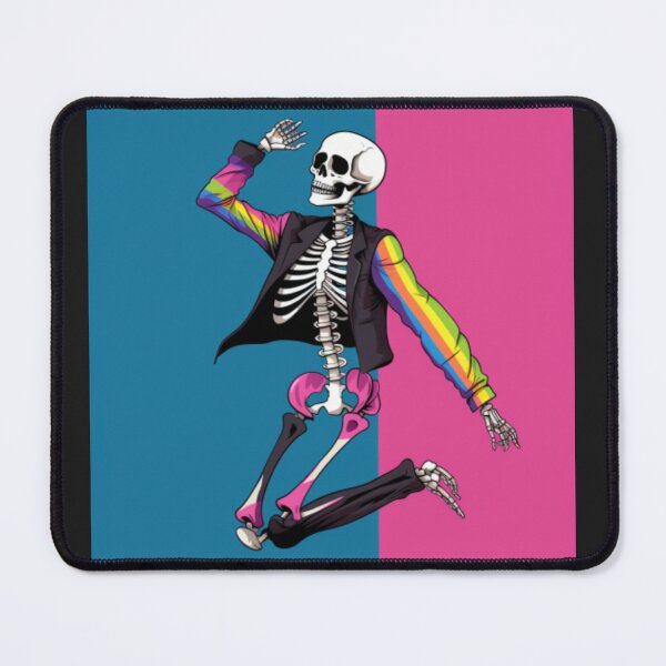 Item preview, dancing skeleton rainbow iPhone case designed and sold by TEEJAMBOREE.