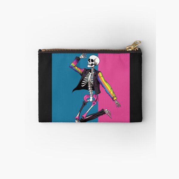 Item preview, dancing skeleton rainbow iPhone case  designed and sold by TEEJAMBOREE.