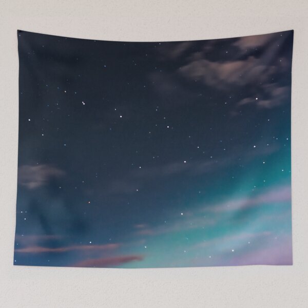 Item preview, Big Dipper Constellation in Night Sky with Northern Lights designed and sold by Amy Mitchell.