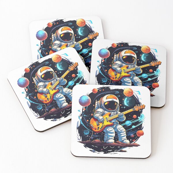 Item preview, Rockstar Astronaut on Guitar in The Black Space designed and sold by eyestetix.
