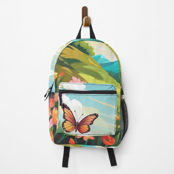 Item preview, Landscape of flowers and butterflies designed and sold by Lesness.