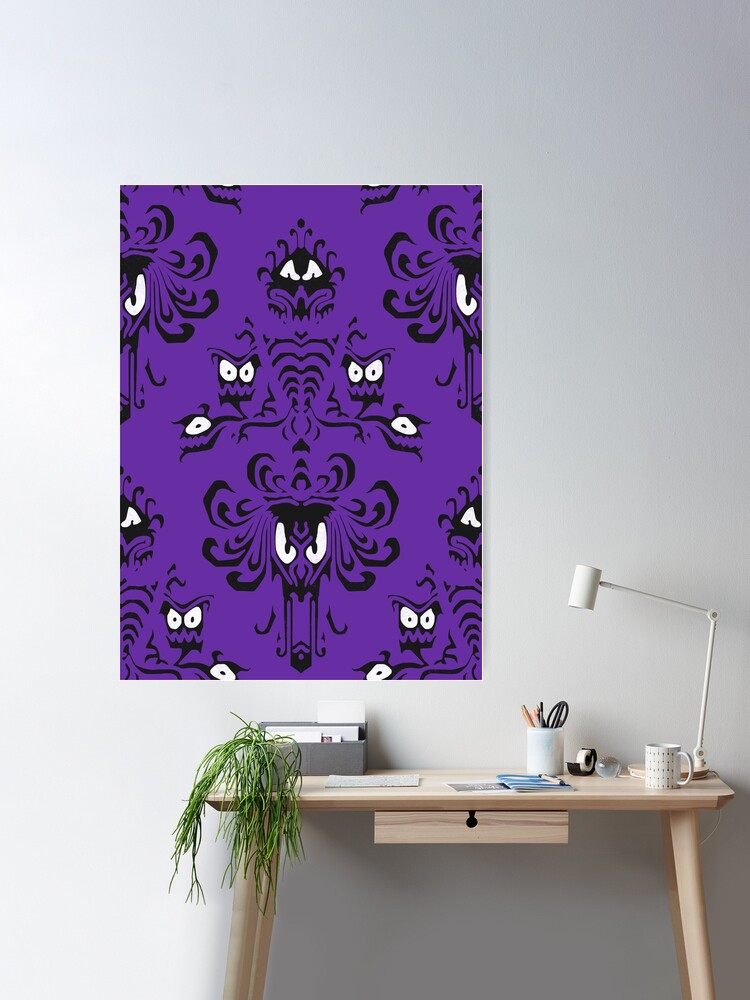 Haunted Mansion Oven Mitts Purple Wallpaper Design 