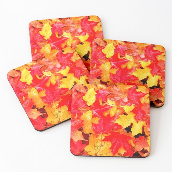 Item preview, Fall Leaves of Red and Yellow designed and sold by cameoivory.