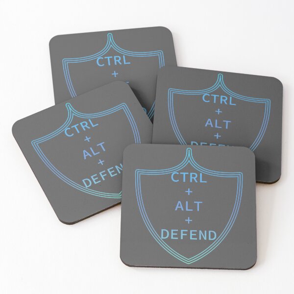 Item preview, Ctrl+Alt+Defend (blue) designed and sold by McNerdic.