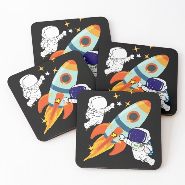 Item preview, Two Tiny intrepid Astronauts Alex and Lily designed and sold by Rachel July.