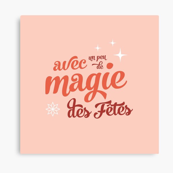 avec un peu de magie des Fêtes Impression sur toile