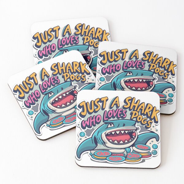 Item preview, Just a Shark who loves Pogs designed and sold by StackedPixels.