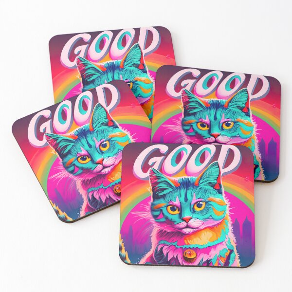 Item preview, cat feeling good designed and sold by ururuty.
