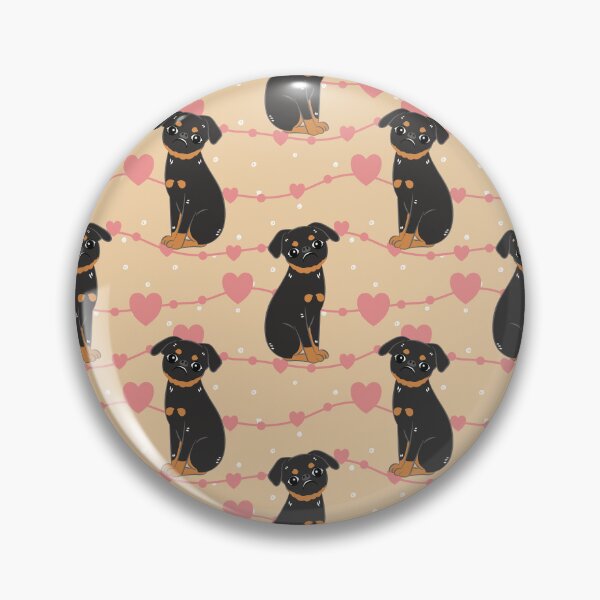 Item preview, Love Black and Tan Smooth-coated Brussels Griffon designed and sold by Lulupainting.